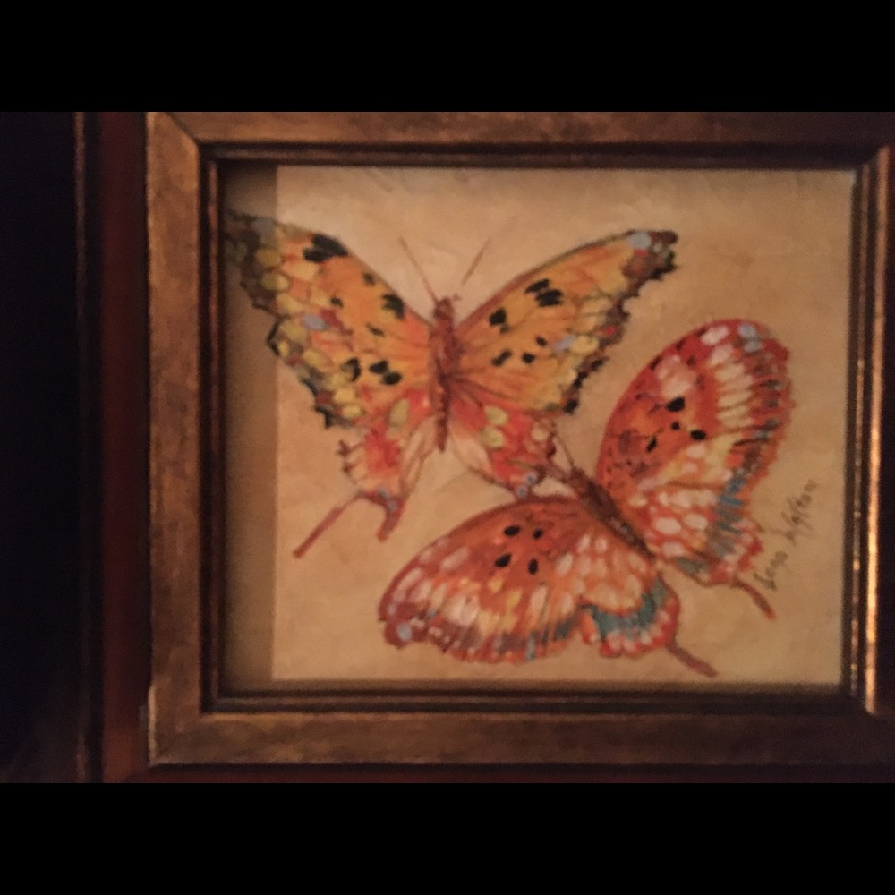 Small oil painting signed